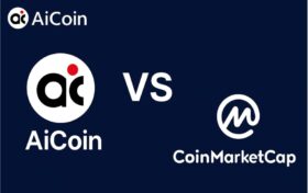 AICoin与CoinMarketCap在行情、图表、链上功能方面的对比图