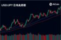 2025年USD/JPY汇率日线图，显示日元阶段性反弹趋势